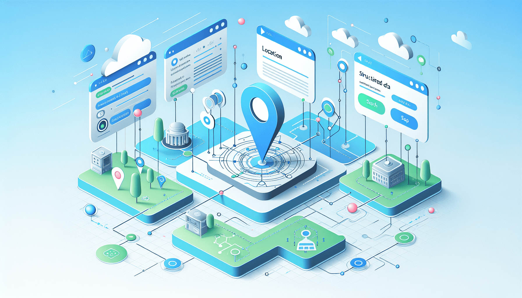 Как создать отдельные страницы локаций для ИИ поиска?